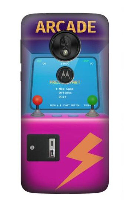S3961 Arcade Cabinet Rétro Machine Etui Coque Housse pour Motorola Moto G7 Power
