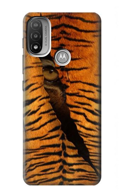 S3951 Marques de larme d'oeil de tigre Etui Coque Housse pour Motorola Moto E20,E30,E40