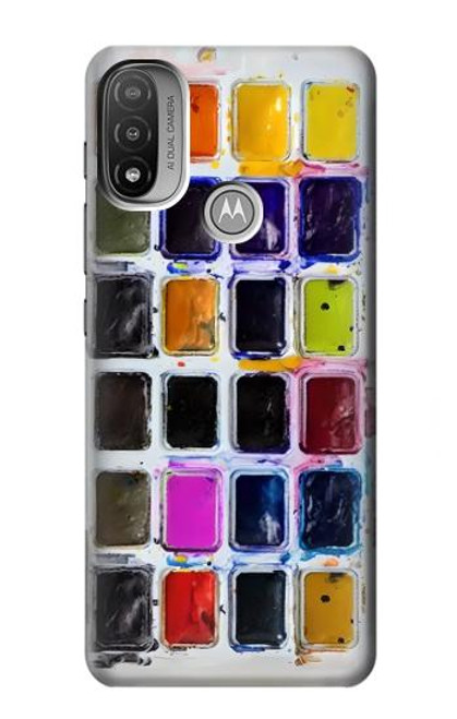 S3956 Graphique de boîte à palette aquarelle Etui Coque Housse pour Motorola Moto E20,E30,E40
