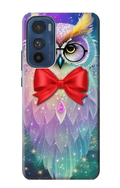 S3934 Hibou nerd fantastique Etui Coque Housse pour Motorola Edge 30