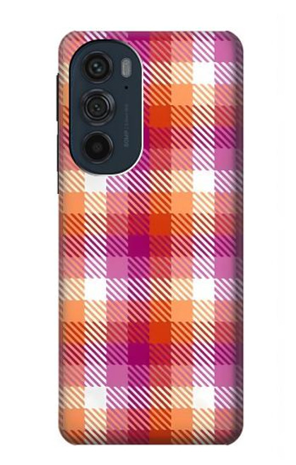 S3941 Plaid drapeau de la fierté lesbienne LGBT Etui Coque Housse pour Motorola Edge 30 Pro