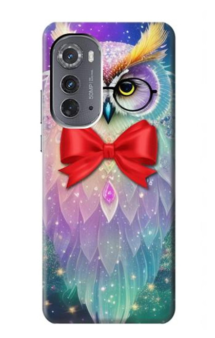 S3934 Hibou nerd fantastique Etui Coque Housse pour Motorola Edge (2022)