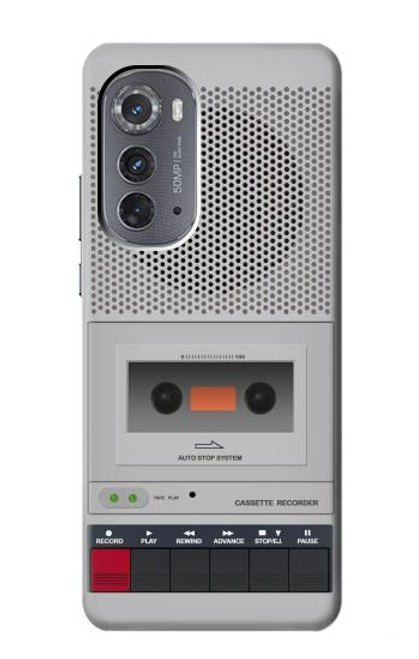 S3953 Graphique de lecteur de cassettes vintage Etui Coque Housse pour Motorola Edge (2022)