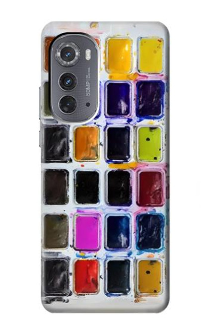 S3956 Graphique de boîte à palette aquarelle Etui Coque Housse pour Motorola Edge (2022)