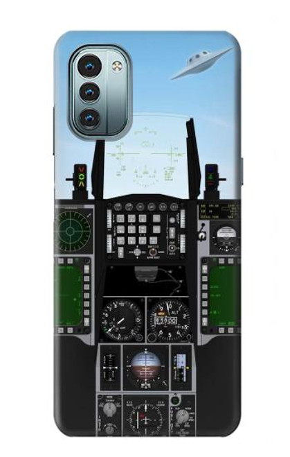 S3933 Avion de chasse OVNI Etui Coque Housse pour Nokia G11, G21