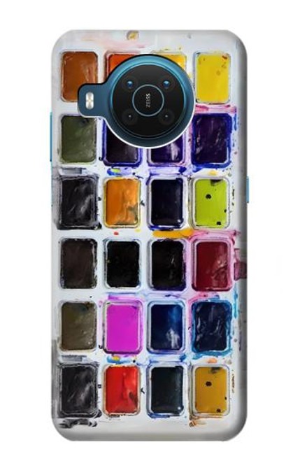 S3956 Graphique de boîte à palette aquarelle Etui Coque Housse pour Nokia X20