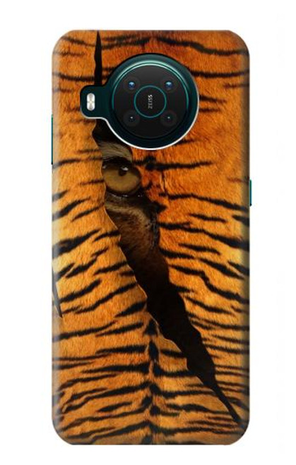 S3951 Marques de larme d'oeil de tigre Etui Coque Housse pour Nokia X10