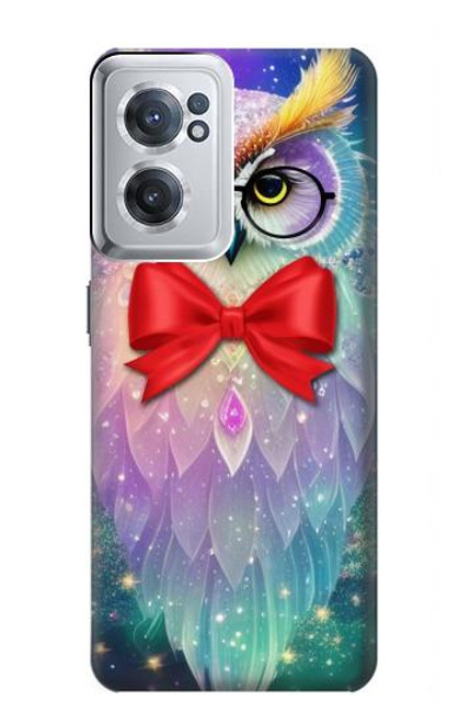 S3934 Hibou nerd fantastique Etui Coque Housse pour OnePlus Nord CE 2 5G