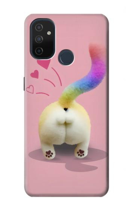 S3923 Queue d'arc-en-ciel de fond de chat Etui Coque Housse pour OnePlus Nord N100