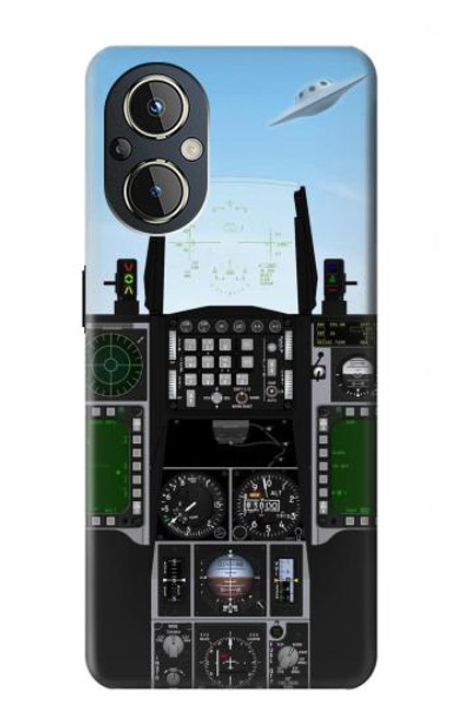 S3933 Avion de chasse OVNI Etui Coque Housse pour OnePlus Nord N20 5G