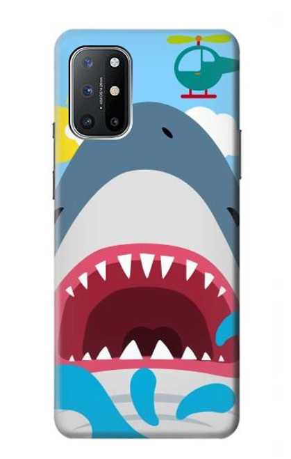 S3947 Caricature d'hélicoptère de requin Etui Coque Housse pour OnePlus 8T