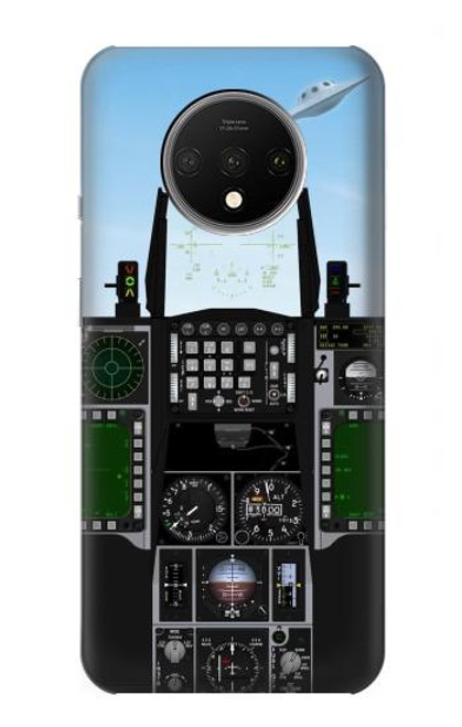 S3933 Avion de chasse OVNI Etui Coque Housse pour OnePlus 7T