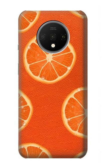 S3946 Motif orange sans couture Etui Coque Housse pour OnePlus 7T