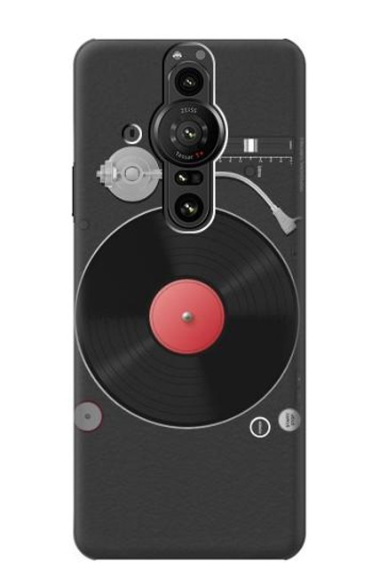 S3952 Graphique de tourne-disque vinyle tourne-disque Etui Coque Housse pour Sony Xperia Pro-I