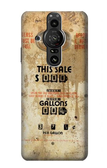 S3954 Pompe à essence vintage Etui Coque Housse pour Sony Xperia Pro-I