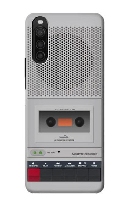 S3953 Graphique de lecteur de cassettes vintage Etui Coque Housse pour Sony Xperia 10 III