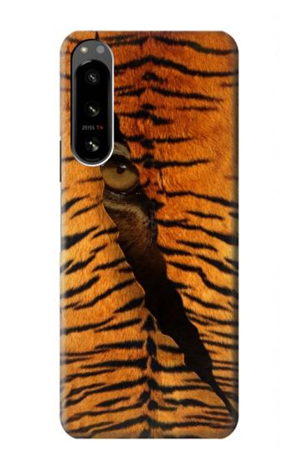 S3951 Marques de larme d'oeil de tigre Etui Coque Housse pour Sony Xperia 5 IV