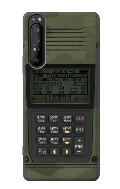 S3959 Impression graphique de la radio militaire Etui Coque Housse pour Sony Xperia 1 II