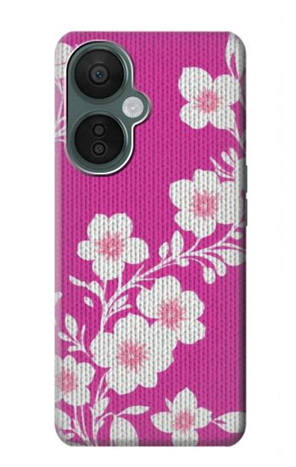 S3924 Fond rose fleur de cerisier Etui Coque Housse pour OnePlus Nord CE 3 Lite, Nord N30 5G