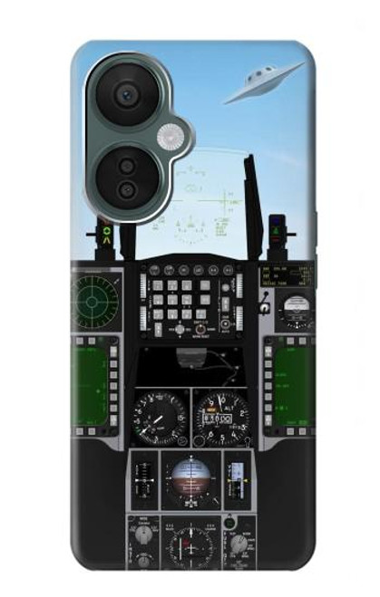 S3933 Avion de chasse OVNI Etui Coque Housse pour OnePlus Nord CE 3 Lite, Nord N30 5G