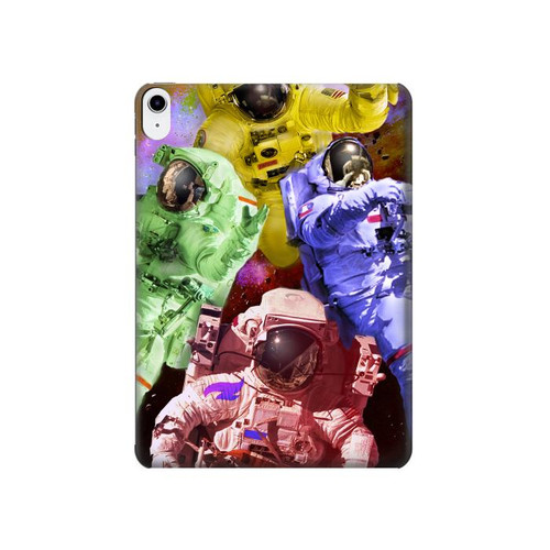 S3914 Galaxie colorée de costume d'astronaute de nébuleuse Etui Coque Housse pour iPad 10.9 (2022)