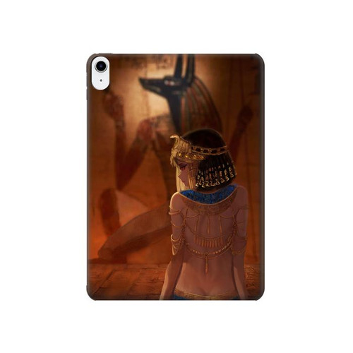 S3919 La reine égyptienne Cléopâtre Anubis Etui Coque Housse pour iPad 10.9 (2022)