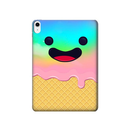 S3939 Sourire mignon de crème glacée Etui Coque Housse pour iPad 10.9 (2022)