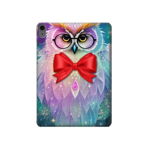 S3934 Hibou nerd fantastique Etui Coque Housse pour iPad Air (2022,2020, 4th, 5th), iPad Pro 11 (2022, 6th)