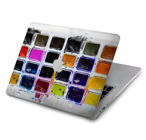 S3956 Graphique de boîte à palette aquarelle Etui Coque Housse pour MacBook 12″ - A1534