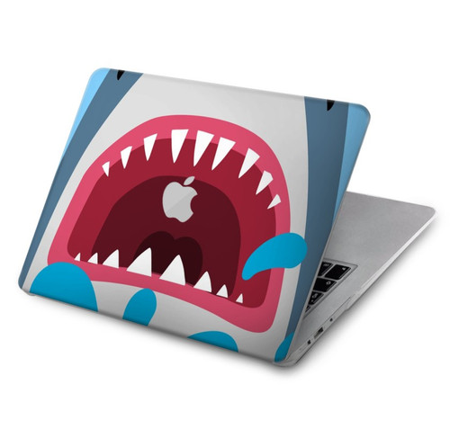 S3947 Caricature d'hélicoptère de requin Etui Coque Housse pour MacBook Air 13″ (2022,2024) - A2681, A3113