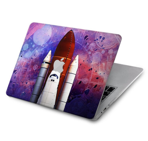 S3913 Navette spatiale nébuleuse colorée Etui Coque Housse pour MacBook Pro 14 M1-M5 A2442,A2779,A2992,A2918,A3112,A3185,A3401,A3434,A3112