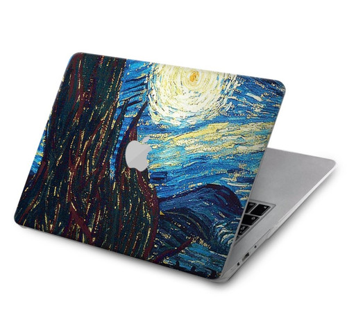 S0582 Van Gogh Starry Nights Etui Coque Housse pour MacBook Air 15″ (2023,2024) - A2941, A3114
