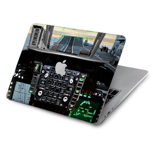 S2435 Avion de chasse Cockpit d'avion Etui Coque Housse pour MacBook Air 15″ (2023,2024) - A2941, A3114