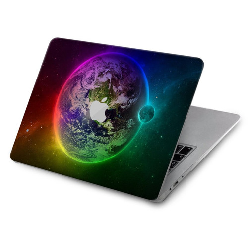 S2570 planète colorée Etui Coque Housse pour MacBook Air 15″ (2023,2024) - A2941, A3114