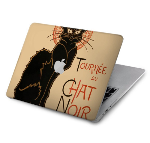 S2739 Chat Noir Noir Chat Millésime Etui Coque Housse pour MacBook Air 15″ (2023,2024) - A2941, A3114