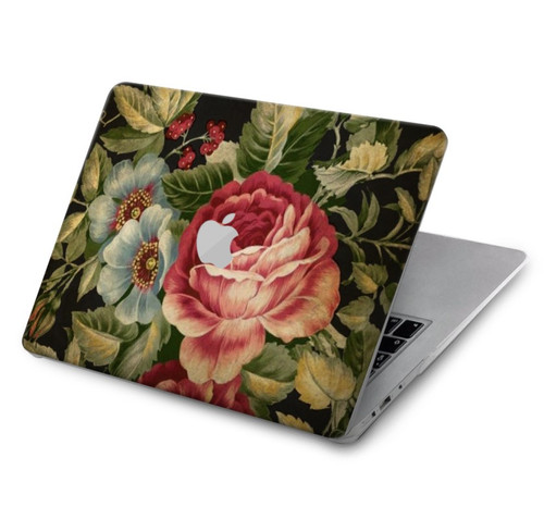 S3013 Roses Antique Millésime Etui Coque Housse pour MacBook Air 15″ (2023,2024) - A2941, A3114