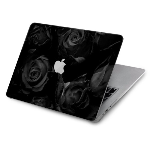 S3153 Noir Roses Etui Coque Housse pour MacBook Air 15″ (2023,2024) - A2941, A3114