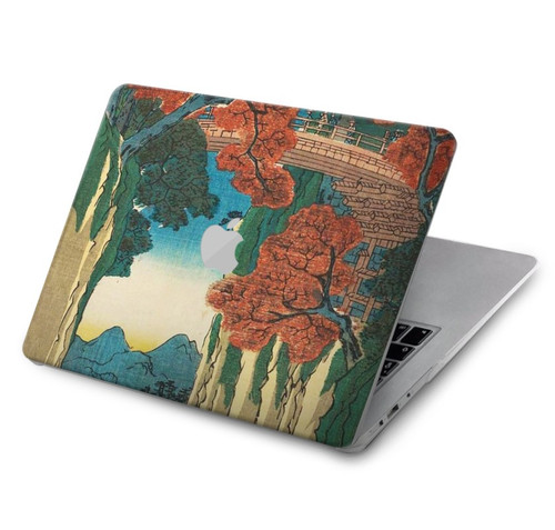 S3348 Utagawa Hiroshige Le singe Pont Etui Coque Housse pour MacBook Air 15″ (2023,2024) - A2941, A3114