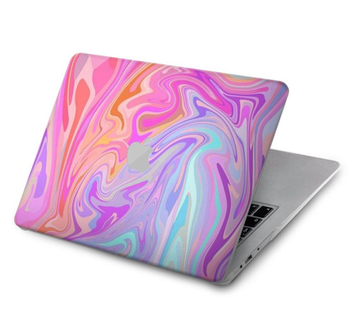 S3444 Art numérique liquide coloré Etui Coque Housse pour MacBook Air 15″ (2023,2024) - A2941, A3114