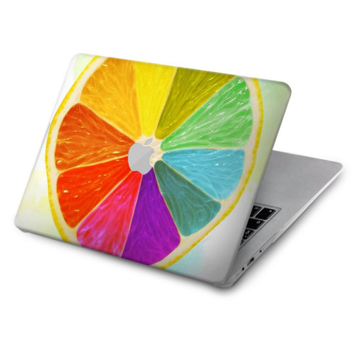 S3493 citron coloré Etui Coque Housse pour MacBook Air 15″ (2023,2024,2025) - A2941, A3114, A3241