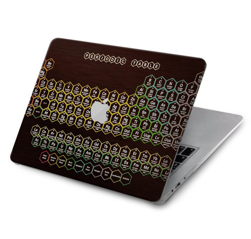 S3544 Néon Honeycomb Tableau périodique Etui Coque Housse pour MacBook Air 15″ (2023,2024) - A2941, A3114