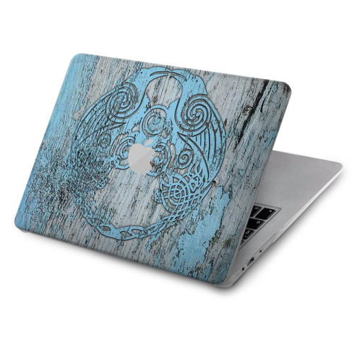 S3829 Huginn et Muninn Twin Ravens Norse Etui Coque Housse pour MacBook Air 15″ (2023,2024) - A2941, A3114