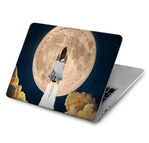 S3859 Bitcoin à la Lune Etui Coque Housse pour MacBook Air 15″ (2023,2024) - A2941, A3114