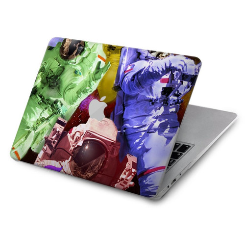 S3914 Galaxie colorée de costume d'astronaute de nébuleuse Etui Coque Housse pour MacBook Air 15″ (2023,2024,2025) - A2941, A3114, A3241