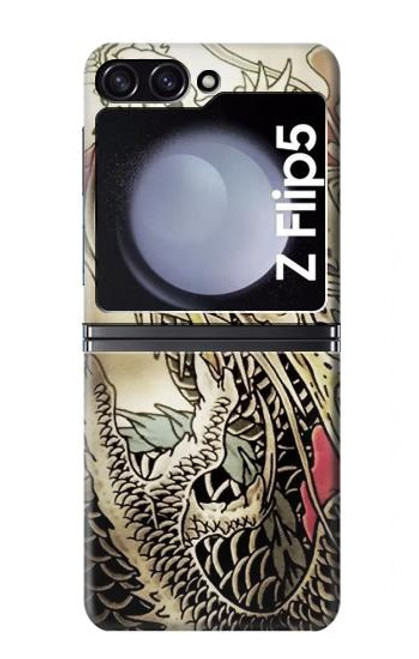 S0122 Yakuza Tatouage Etui Coque Housse pour Samsung Galaxy Z Flip 5