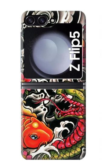 S0605 Yakuza tatouage Etui Coque Housse pour Samsung Galaxy Z Flip 5