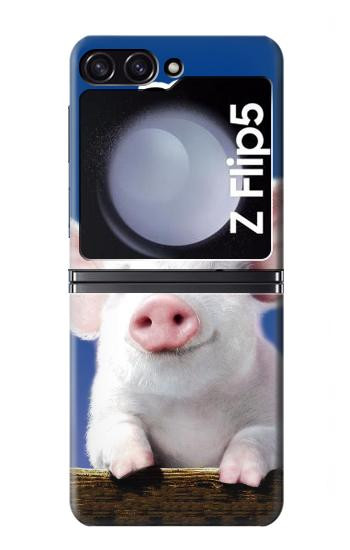 S0608 Je aime Bacon bébé mignon de porc Etui Coque Housse pour Samsung Galaxy Z Flip 5