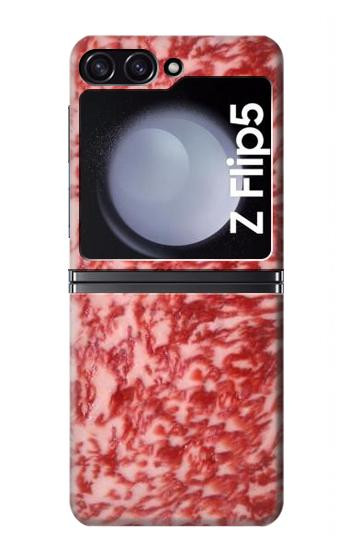 S0626 boeuf Kobe Etui Coque Housse pour Samsung Galaxy Z Flip 5
