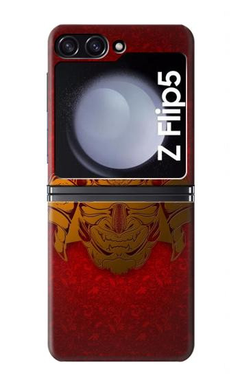 S0820 Casque Masque Samurai Etui Coque Housse pour Samsung Galaxy Z Flip 5