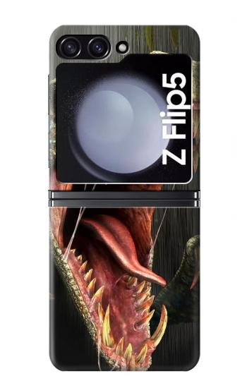 S0923 Dinosaur T-Rex Etui Coque Housse pour Samsung Galaxy Z Flip 5